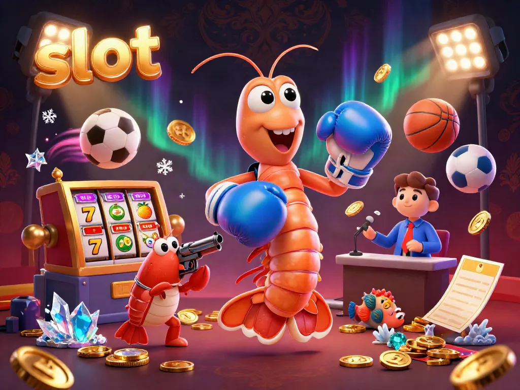 Experience thrilling slot action with cartoon characters amidst vibrant gaming elements and jackpot symbols.
