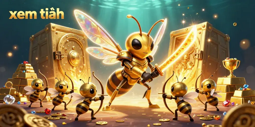 Illuminate your excitement with the vibrant xem thêm online gaming scene, featuring a golden hornet and dazzling treasures.